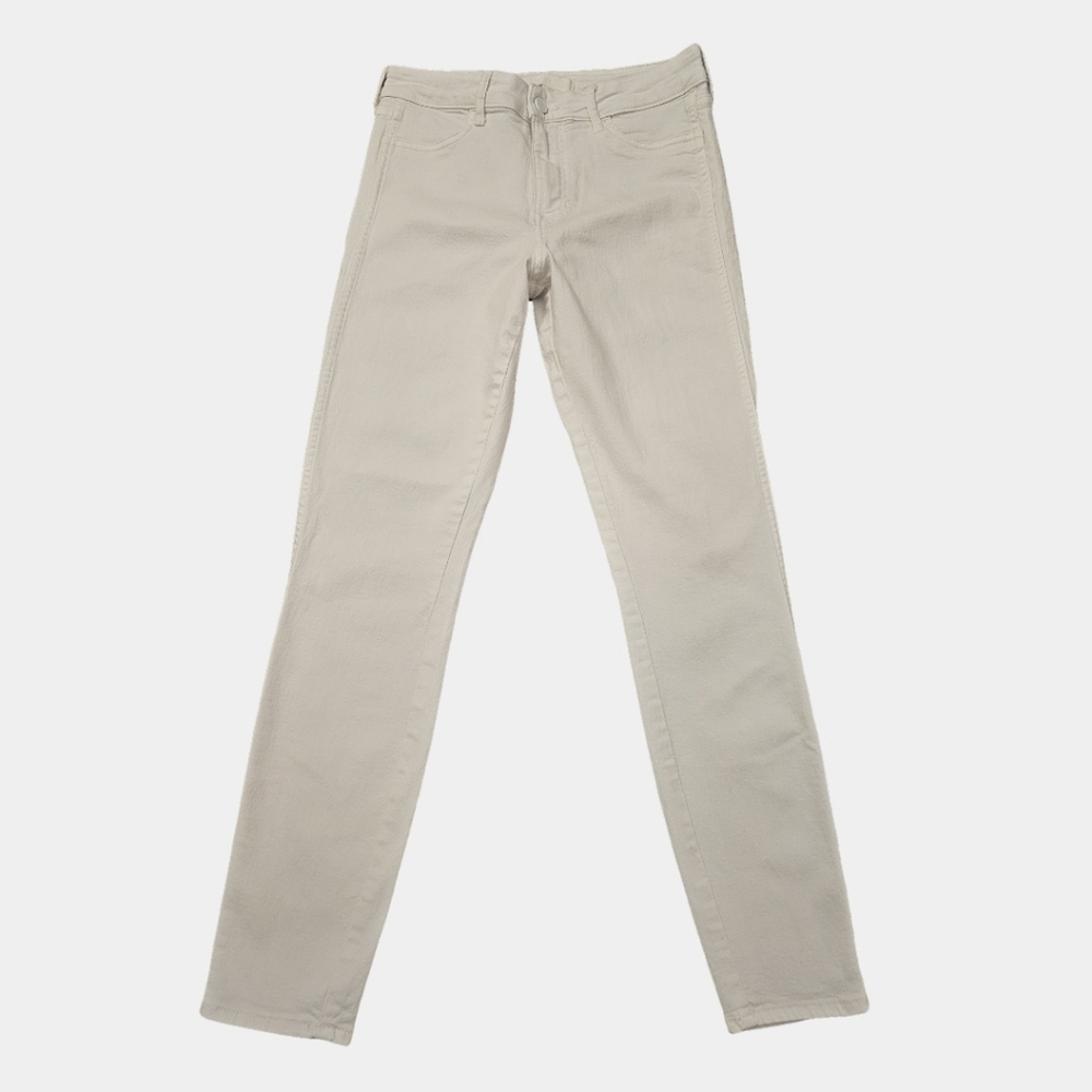 H & M White Mid-Rise Skinny Jeans Size 6